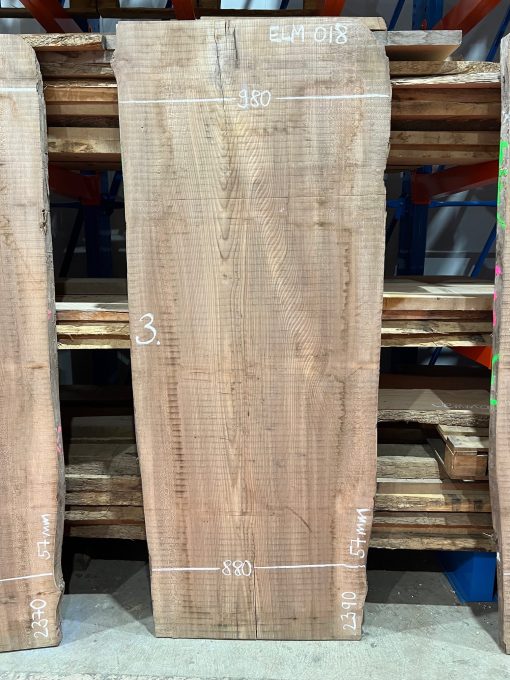 Elm #018 rough sawn kiln dried timber for sale