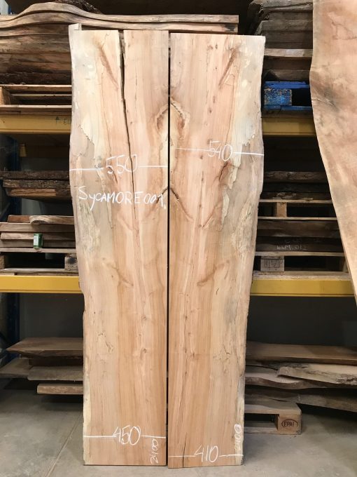 Sycamore 001 book matched pair