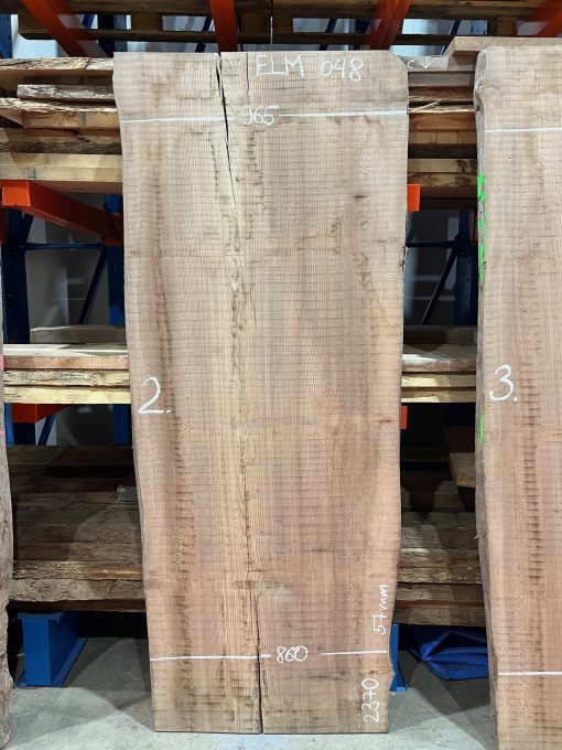 Elm #048 rough sawn kiln dried timber for sale