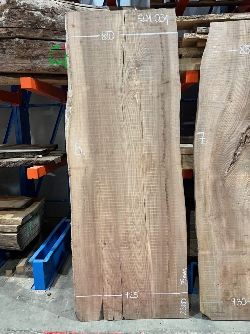Elm #034 rough sawn kiln dried timber for sale