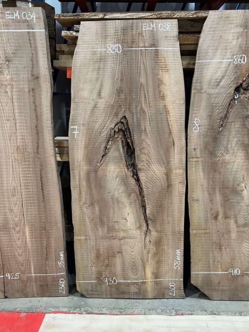 Elm #038 rough sawn kiln dried timber for sale