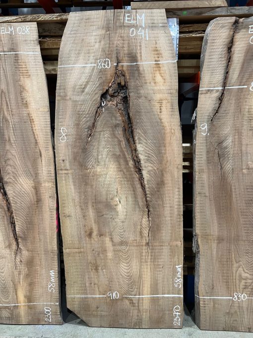 Elm #041 rough sawn kiln dried timber for sale
