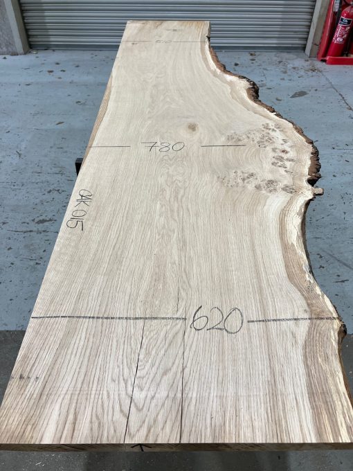 Oak #015 kiln dried, thickness on both sides