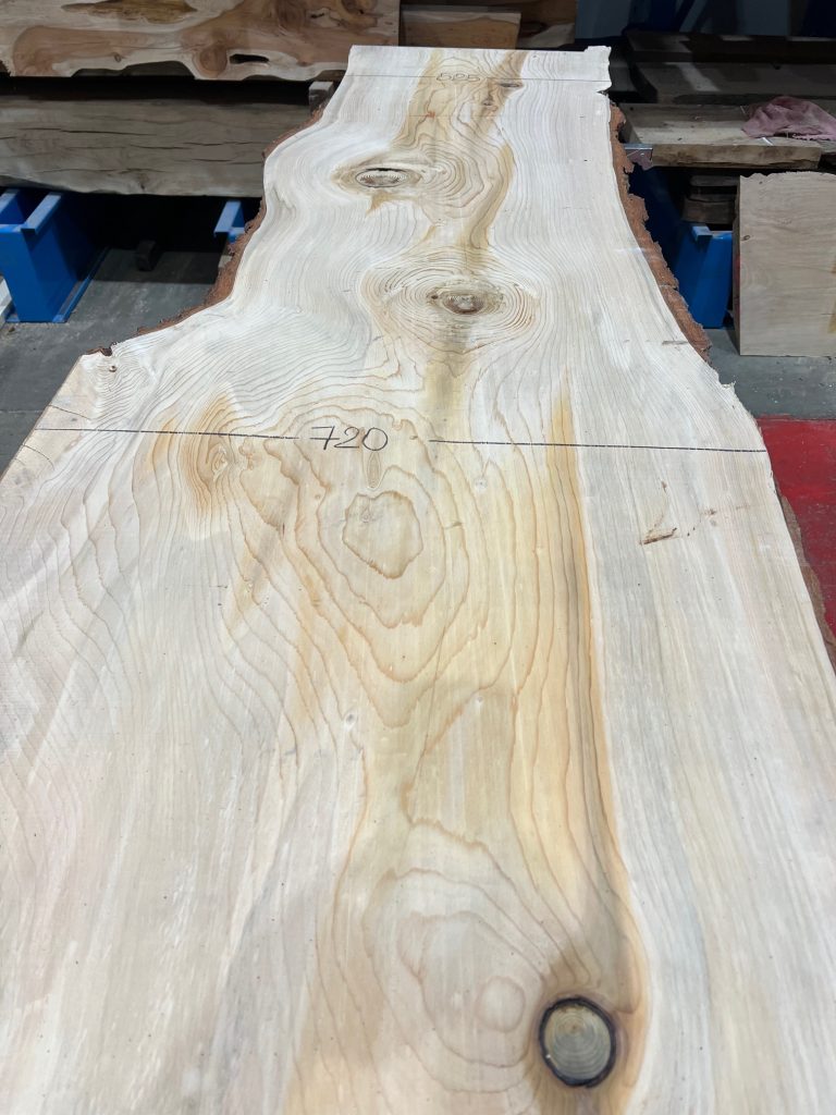 Cedar #002 kiln dried timber plank