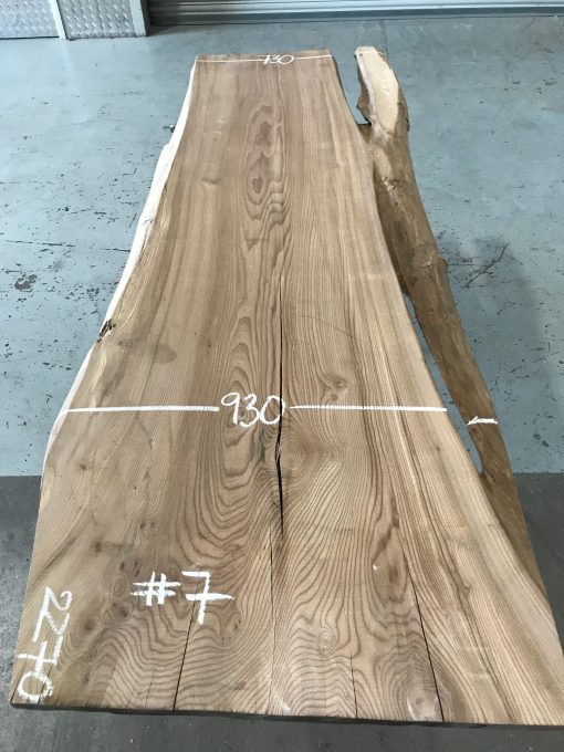 Elm #7 plank kiln dried. Rough sawn