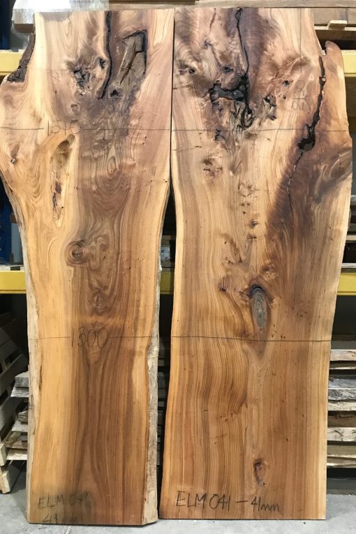 Elm Table Tops Desks with Live Edges