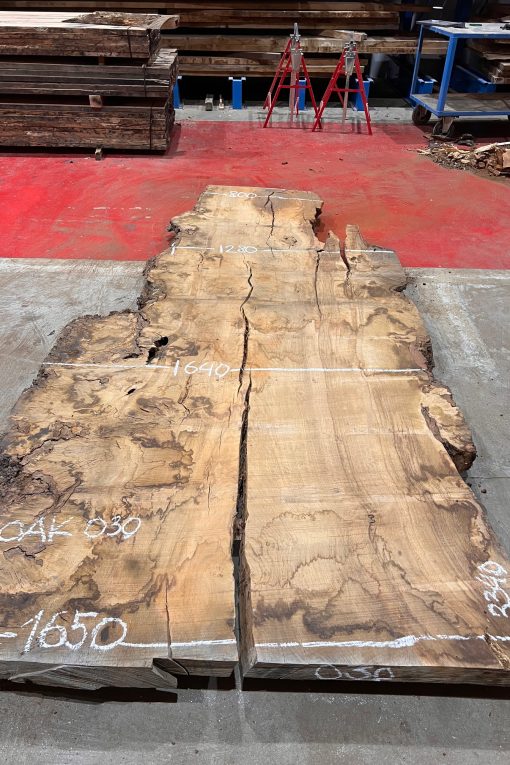 Burr Oak #030. Kiln dried slabs for making resin table tops