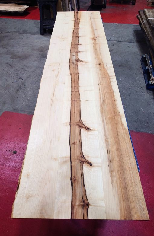 Sycamore Table Top with 1 Straight Edge