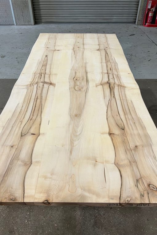 Sycamore Table Top with Live Edges Semi-Constructed