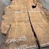 Burr Oak #003 slabs. Kiln dried