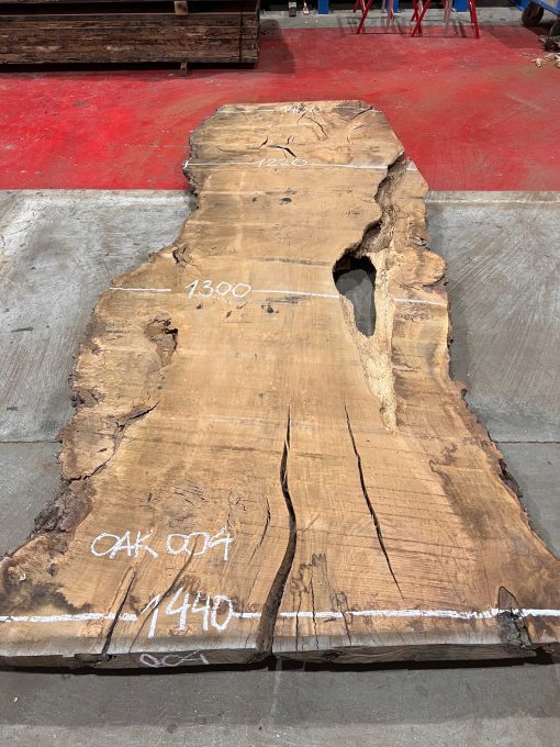 Burr Oak #004 slabs. Kiln dried