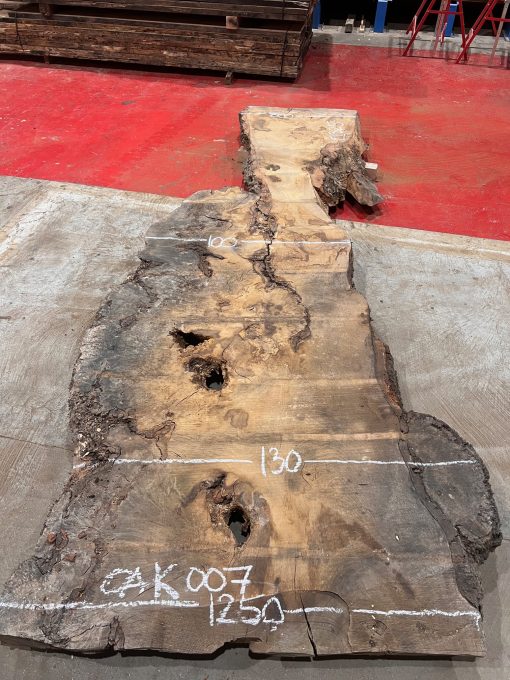 Burr Oak #007. Kiln dried slabs for making resin table tops