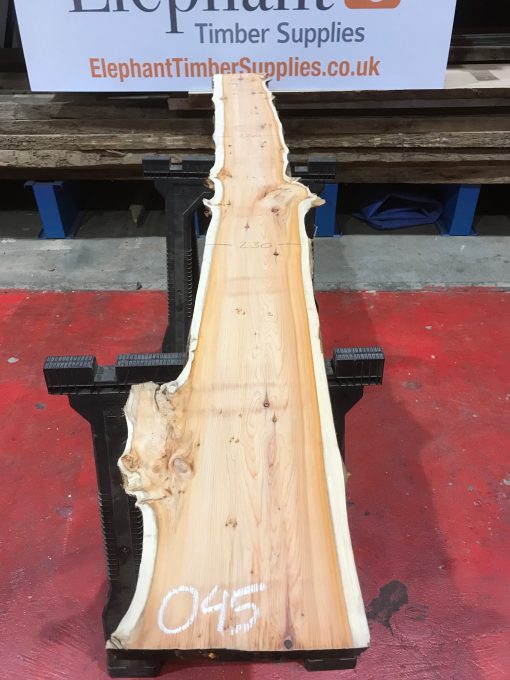 Yew kiln dried timber plank #045