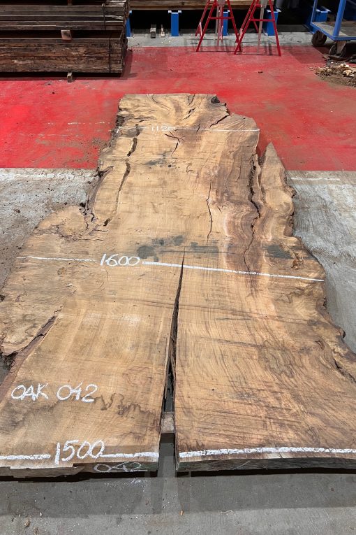 Burr Oak #042. Kiln dried slabs for making resin table tops