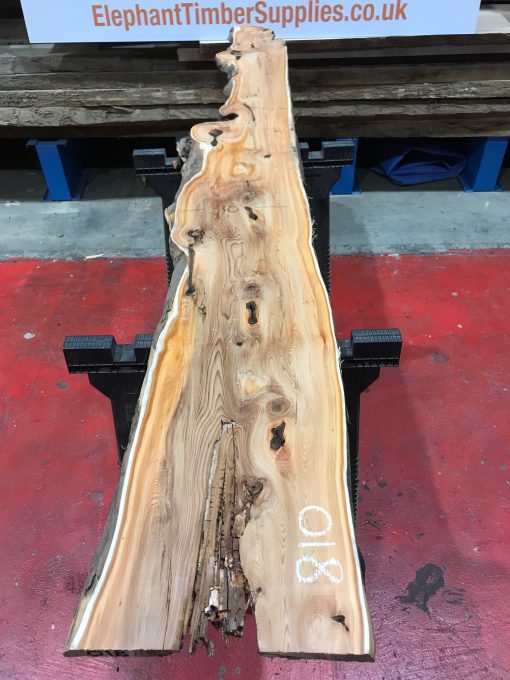 Yew kiln dried timber plank #018