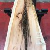Yew kiln dried timber plank #019