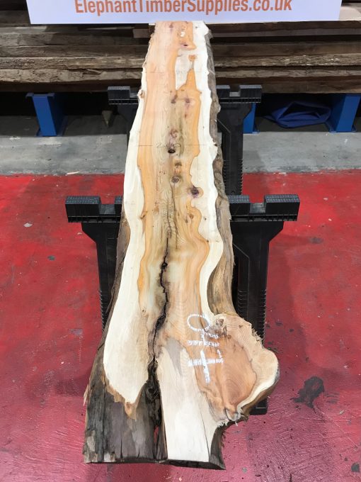 Yew kiln dried timber plank #047
