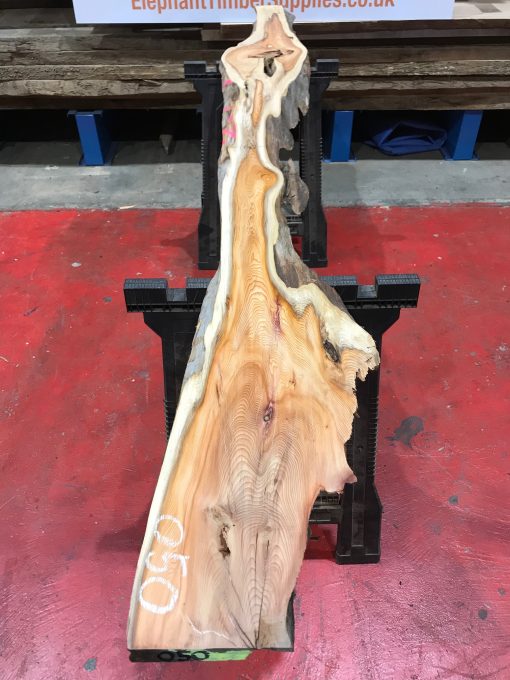 Yew kiln dried timber plank #050