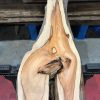 Yew kiln dried timber plank #050