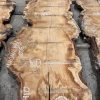 Oak Book Matched Pair #005 rough sawn and kiln dried timber slabs