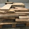 Pallet of hardwood timber offcuts