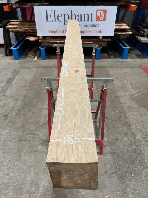 Oak Beam 3000 x 185 x 185. Air dried for 3 years.