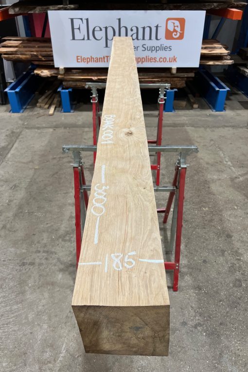 Oak Beam 3000 x 185 x 185. Air dried for 3 years.