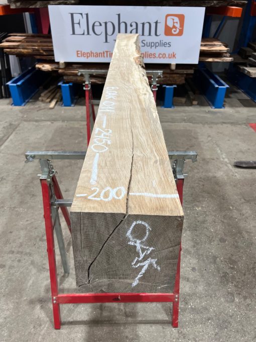 Oak Beam 2450 x 200 x 205. Air dried for 3 years.