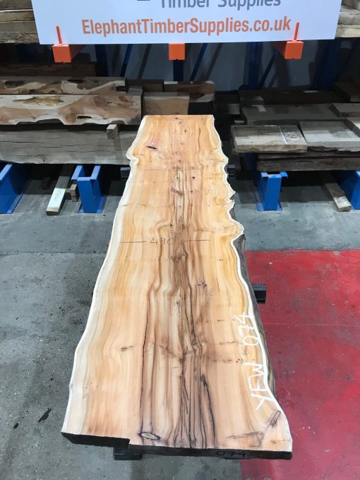 Yew #074 kiln dried plank