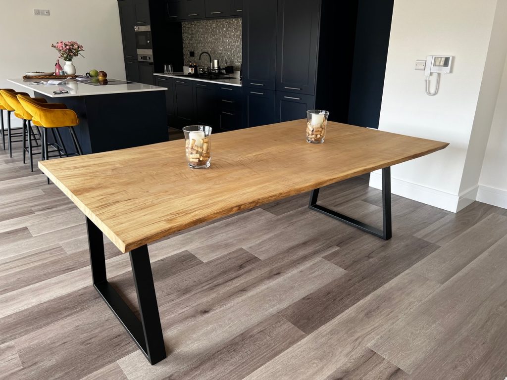Sycamore Table Top and Matching Bench