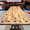 Table top made out of reclaimed wagon planks - 2700 x 990 x 39mm