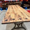 Table top made out of reclaimed wagon planks - 2700 x 990 x 39mm
