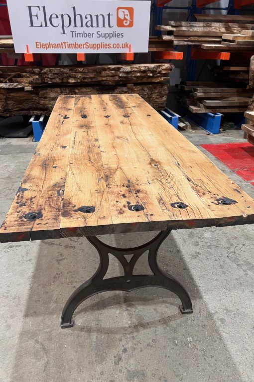 Table top made out of reclaimed wagon planks - 2700 x 990 x 39mm