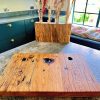 Chopping board made out of reclaimed Oak sleeper