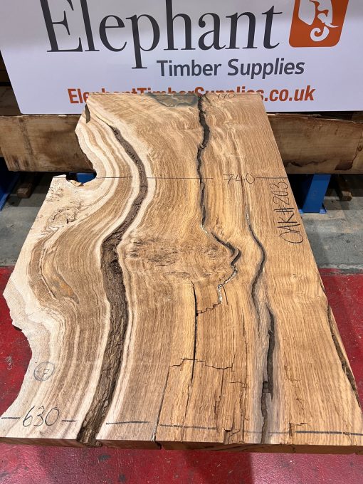 Oak #203 kiln dried and planed on both sides piece of wood for sale in East Sussex