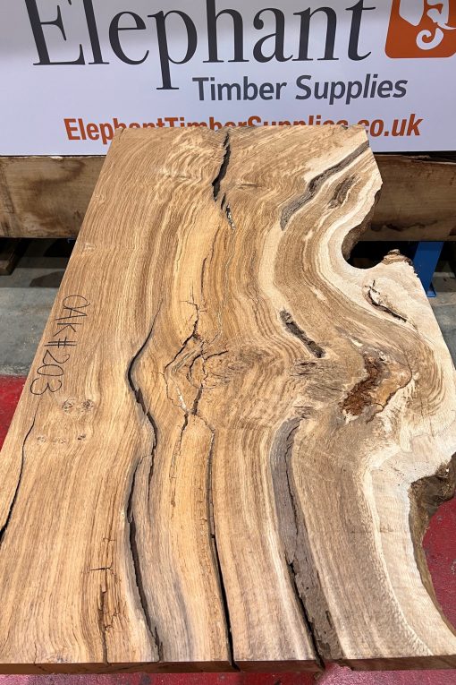 Oak #203 kiln dried and planed on both sides piece of wood for sale in East Sussex