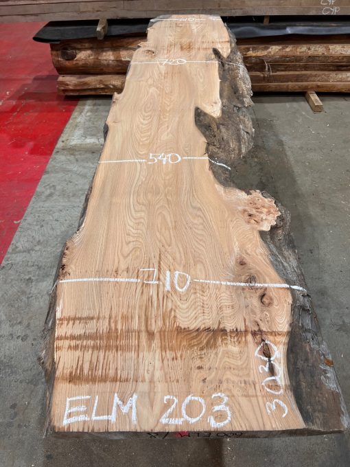 Elm #203 kiln dried piece of wood. Planed on both sides. Really flat. Ready to be used on wood working projects.
