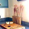 Chopping board made out of reclaimed Oak sleeper