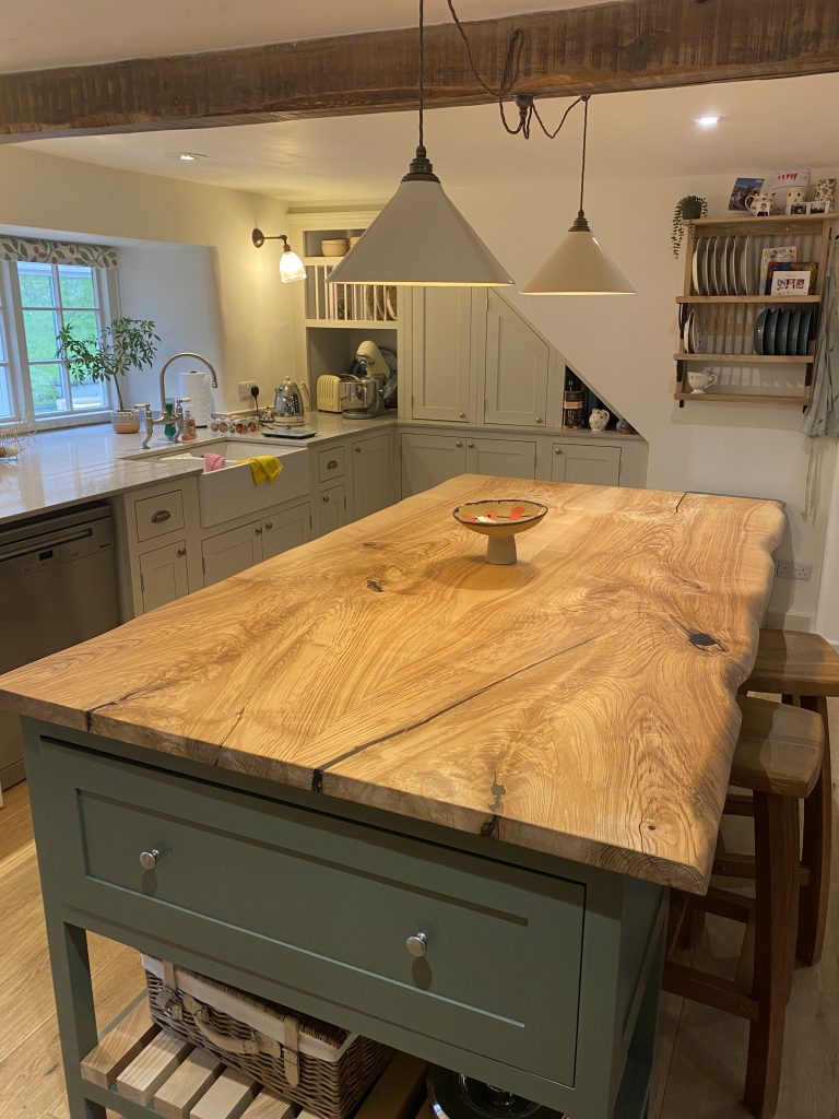 Olive Ash Kitchen Island