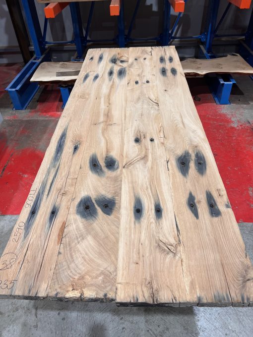 Rustic Oak table top made from reclaimed train sleepers #TT006