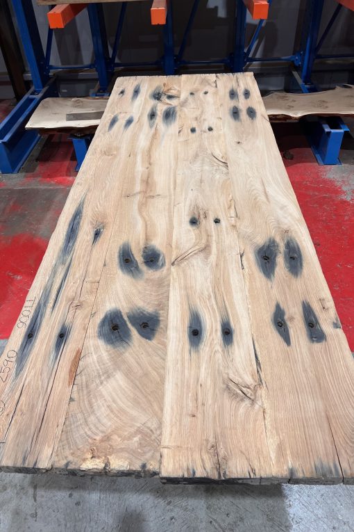 Rustic Oak table top made from reclaimed train sleepers #TT006
