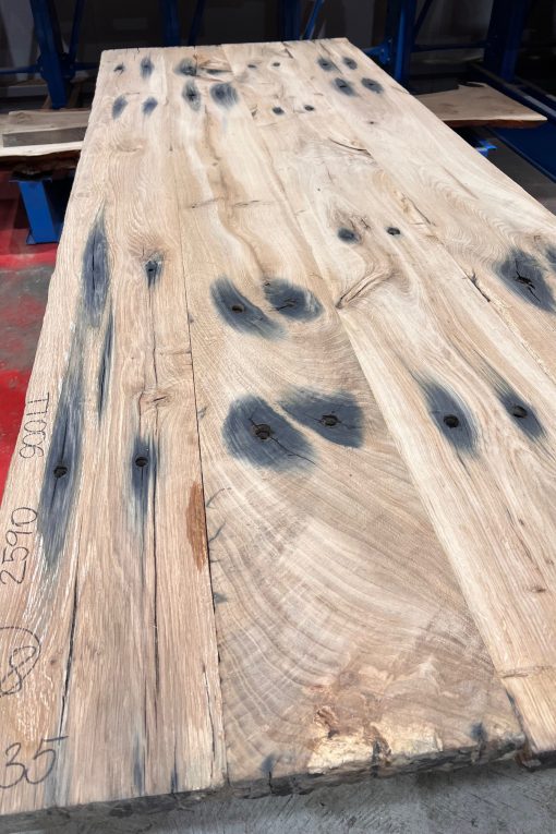 Rustic Oak table top made from reclaimed train sleepers #TT006