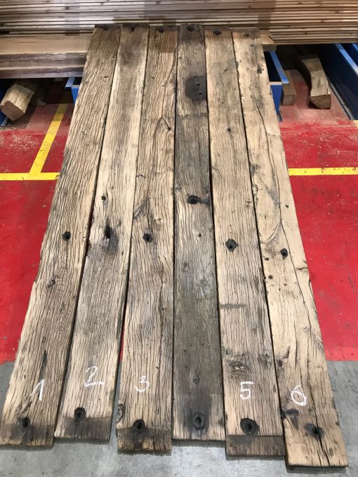6 x Oak wagon planks