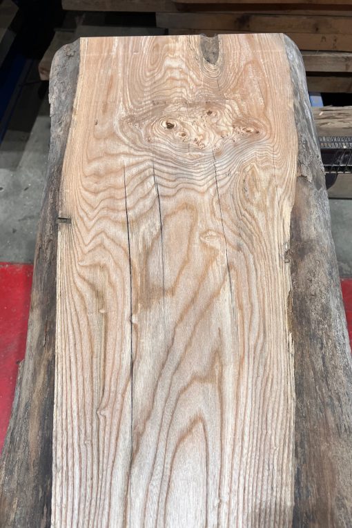 Elm #212. Kiln dried. Measuring 1500 long, 420/530mm wide and 52mm thick. Can be delivered anywhere in the UK (Mainland).