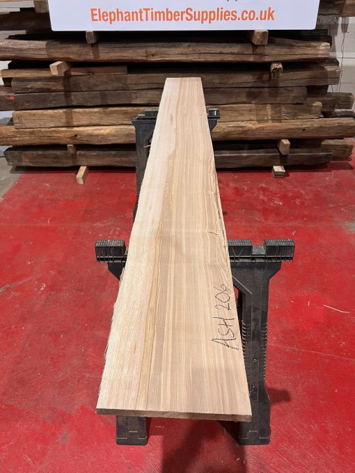 Ash 27mm thick plank #206. Kiln dried and ready to be used for making shelves, window sills.