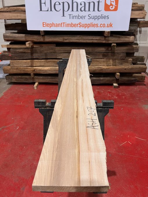 Ash 27mm thick plank #207. Kiln dried and ready to be used for making shelves, window sills.