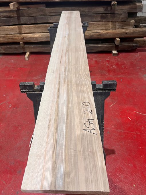 Ash 27mm thick plank #210. Kiln dried and ready to be used for making shelves, window sills.