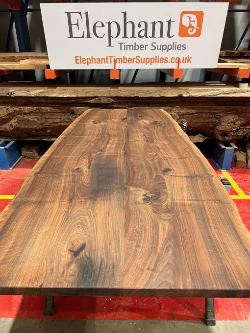 Walnut Dining Table Top - 2215 x 820/1000 x 37mm