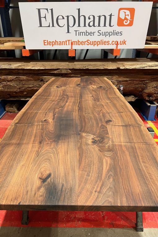 Walnut Dining Table Top - 2215 x 820/1000 x 37mm