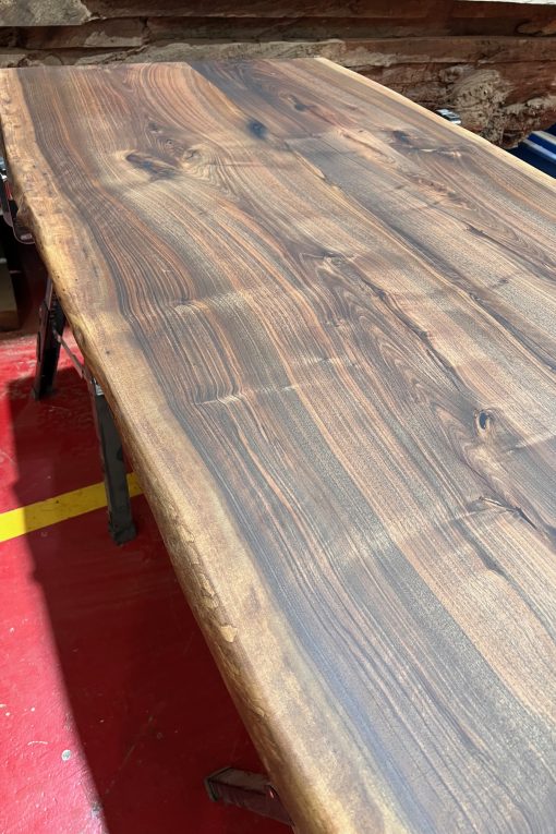 Walnut Dining Table Top - 2215 x 820/1000 x 37mm